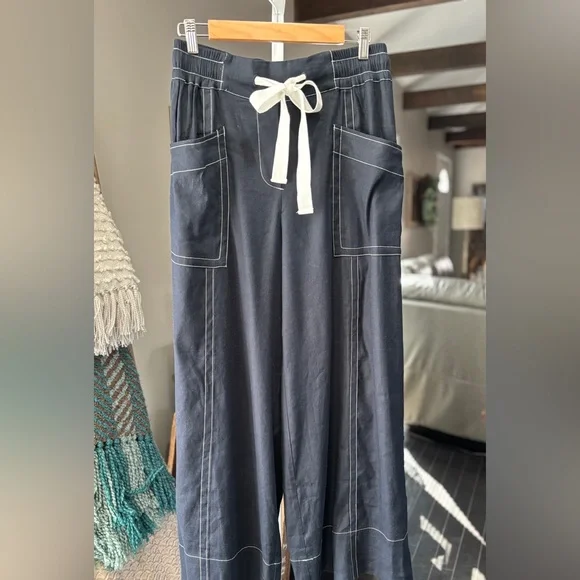 Anthropologie Maeve La Ponche Pull-On Wide-Leg Pants - Picture 6 of 10